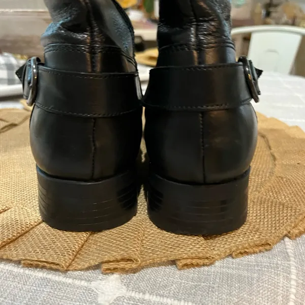 Aldo Black Leather Knee-High Boots sz 7 - Image 9