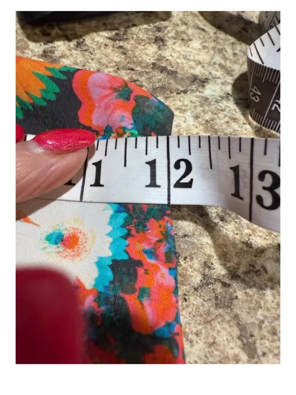 aerie Orange Multicolor Floral Leggings - Image 6