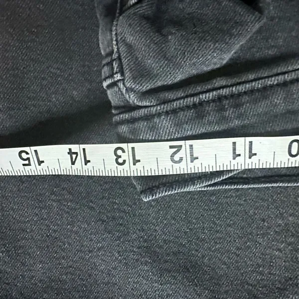 Levi wedgie button fly jeans 28 black - Image 7