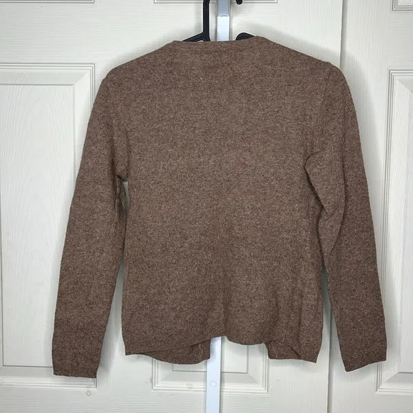 Ken-G Wool Blend Cardigan Size XS (tagged M) Y2K Tan Brown - Image 6