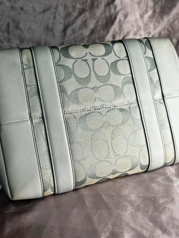 Vintage Y2K Coach Signature Mint Hampton Buckle Tote Bag 6042 - Image 5