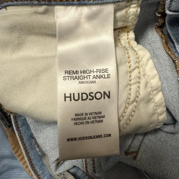 2026 | Hudson Remi High-Rise Straight Ankle Americana Light Wash‎ Jeans Women 24 - Image 7