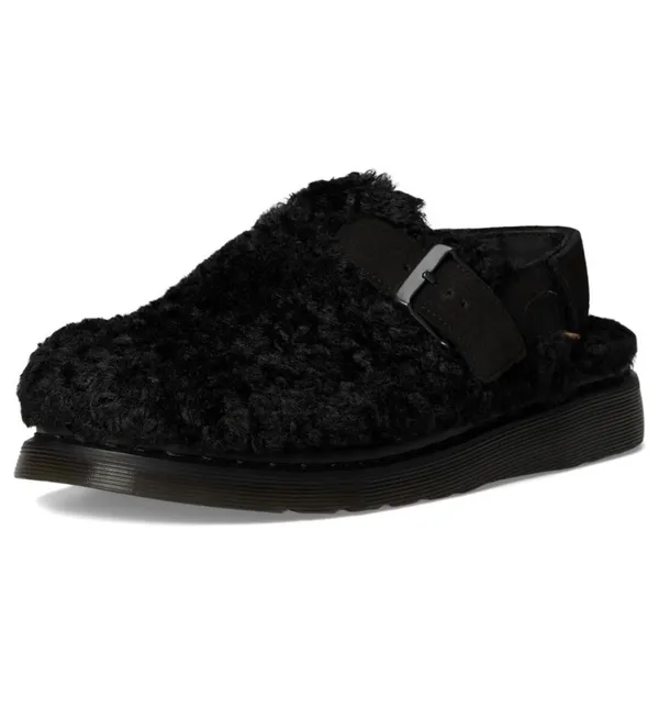 ✨ NWT Dr. Martens Jorge II WarmWair Fleece Slingback Mules - Black 🖤 (US W 8 / M 7 / EU 39) - Image 9
