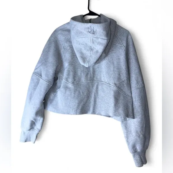 Lululemon Gray Half-Zip scuba Hoodie M/L - Image 2