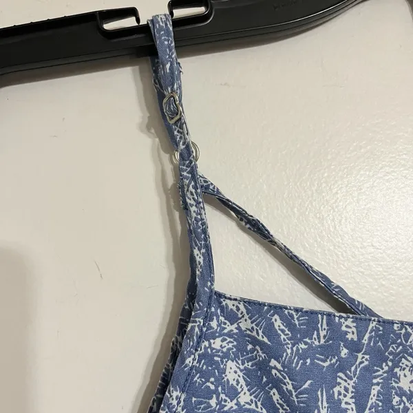 Prana Women's Zandra Tank‎ Top Blue Waimea Print Size Small Adjustable Strap - Image 2