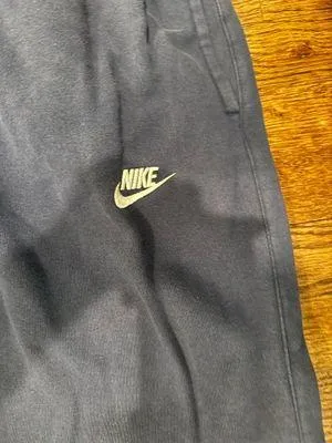 Nike Jordan Dark Blue Sweatpants with White Swoosh Accent - Image 2