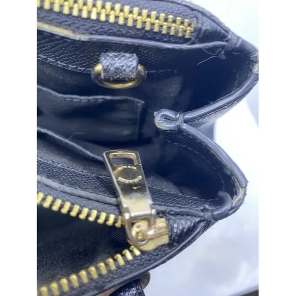 Coach Carryall Mini Brooke Light Goldblack Leather Cross Body Bag - Image 6