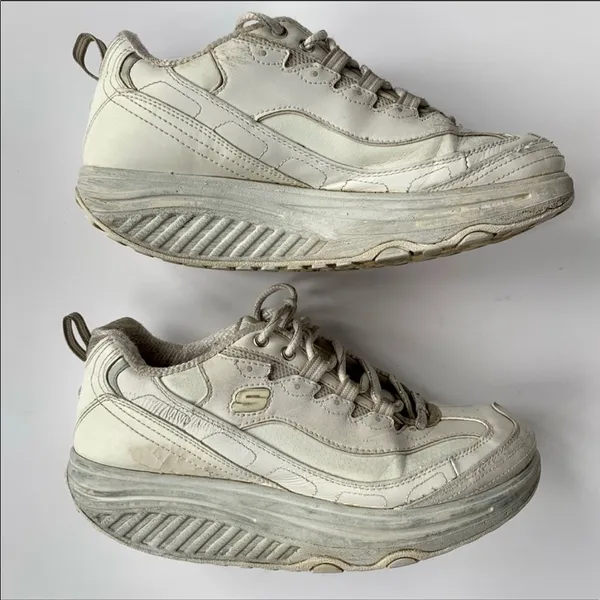 Skechers Vintage Original Shape Up Toning Sneakers In White - Image 2