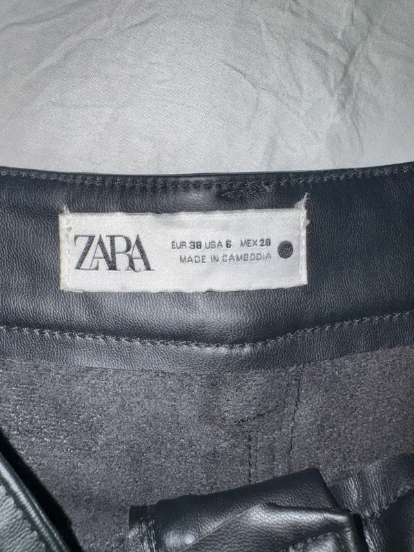 Zara Leather Pants - Image 2
