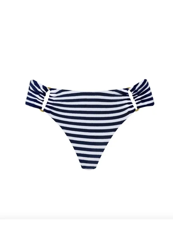 PQ Swim Detail Bandeau & Fanned Bikini Set Pisces Womens Size Large - Image 4