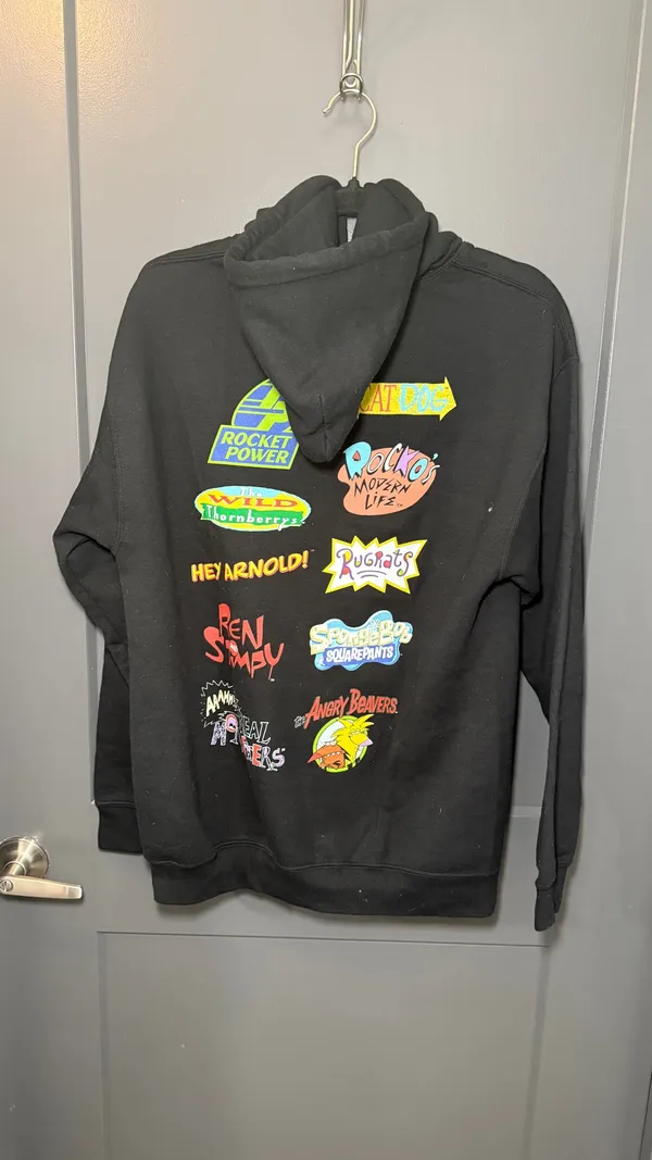 Black Hoodie - 90s Cartoons - Image 5