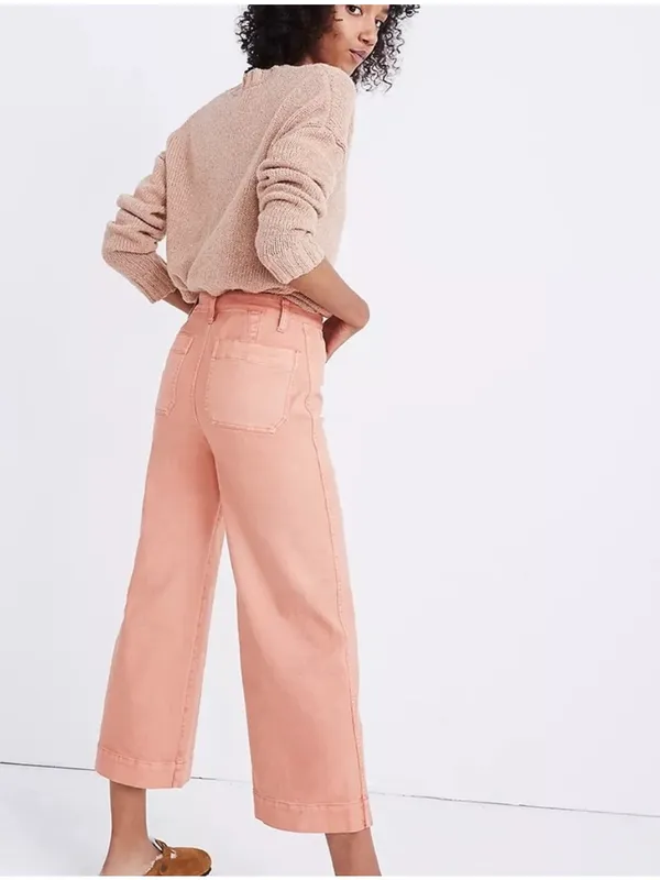 Madewell Emmitt crop pant wide leg - Image 2