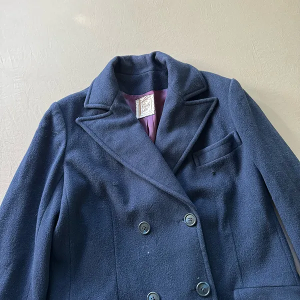 Vintage Wool Double Breasted Peacoat - Image 5