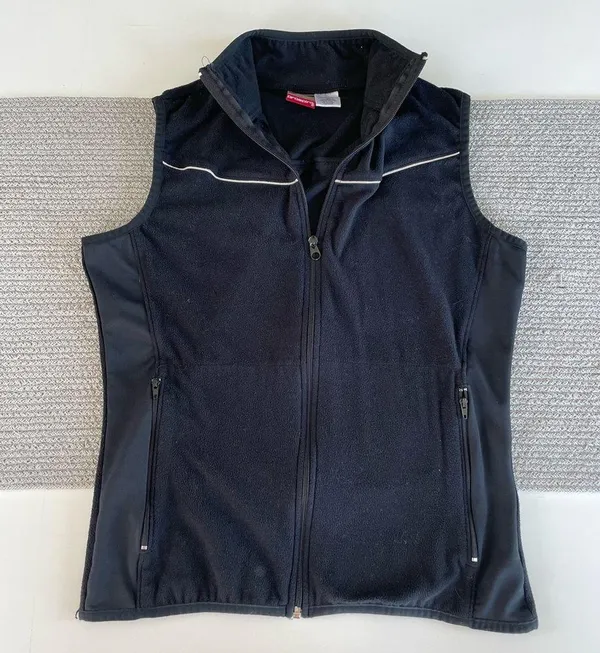 ProSpirit Black Fleece Full Zip Activewear Running Vest Size Small - Image 9