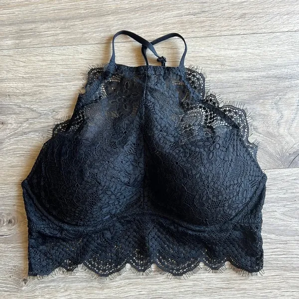 VS PINK High Neck Racerback Underwire Padded Bralette Size Small - Image 8