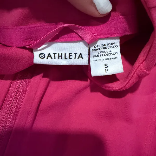 Athleta Triumph Jacket  Full Zip Pink - Image 7