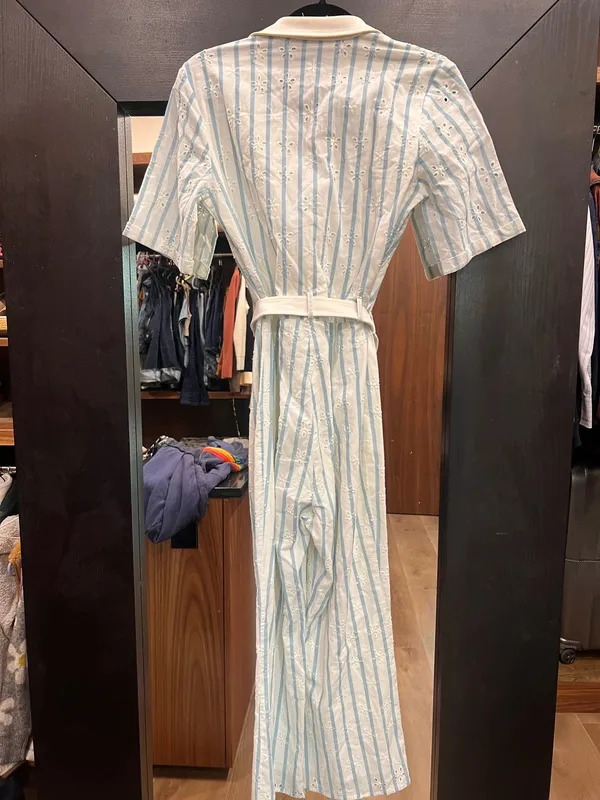 For Love & Lemons Hermosa Striped Jumpsuit M - Image 5