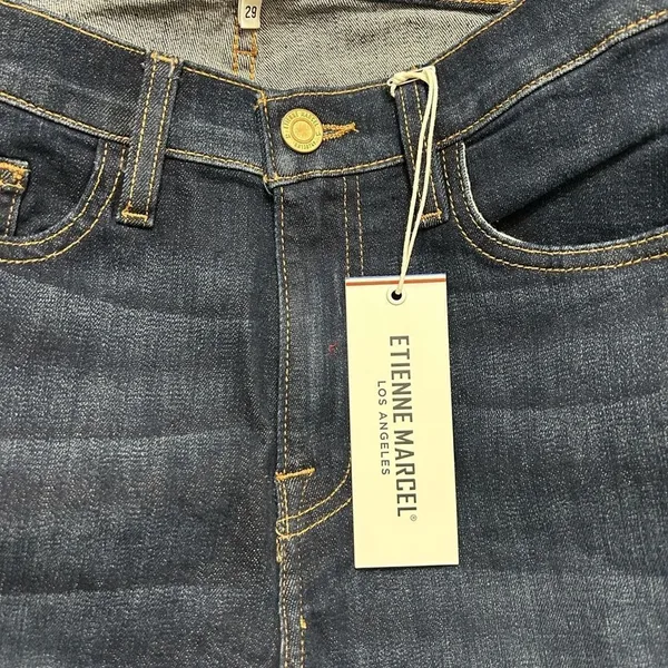 Etienne Marcel Red Zipper Skinny Ankle Length Jeans(Size 29) - Image 5