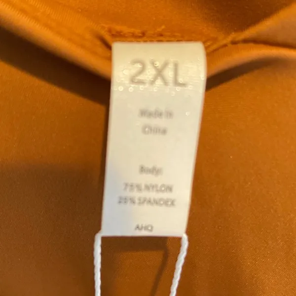NWT Lemonsky Flare Yoga Pants w/ Crossover Waist, Brown and Purple, 2X - Image 5