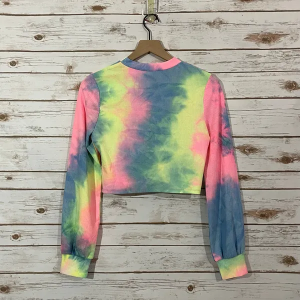 Beach Riot Marley Crop Top - Rainbow Tie Dye - Medium - Image 11