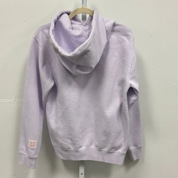 Glossier Limited Edition Embroidered Lavender Hoodie XS Oversized Women's - Image 2
