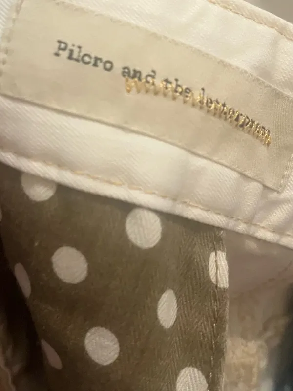 Pilcro and the letterpress Patchwork Mini Skirt in Beige and Cream - Image 4