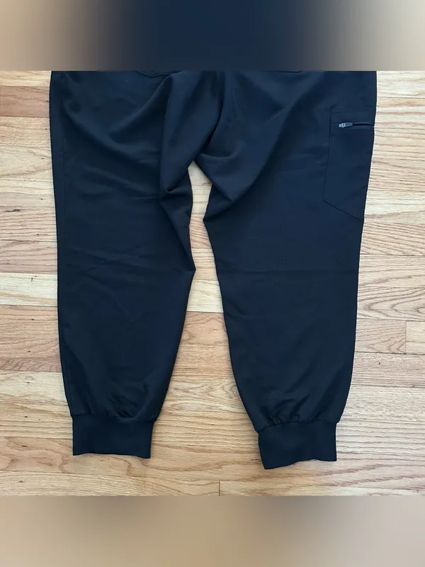 FIGS Zamora Maternity Jogger Scrub Pants Black Petite XXL - Image 13