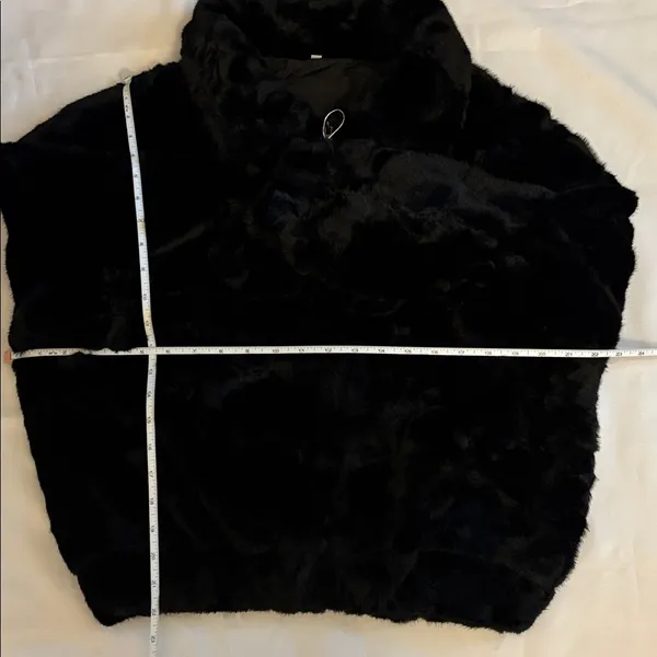 Locachy Shaggy Faux Fur Jacket Black Women Size Medium - Image 7