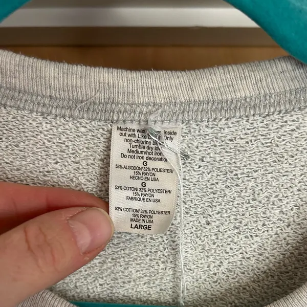Emerson Fry Grey Tiger Sweatshirt Made in USA - size L MSRP $118! SOLD OUT!! - Image 3
