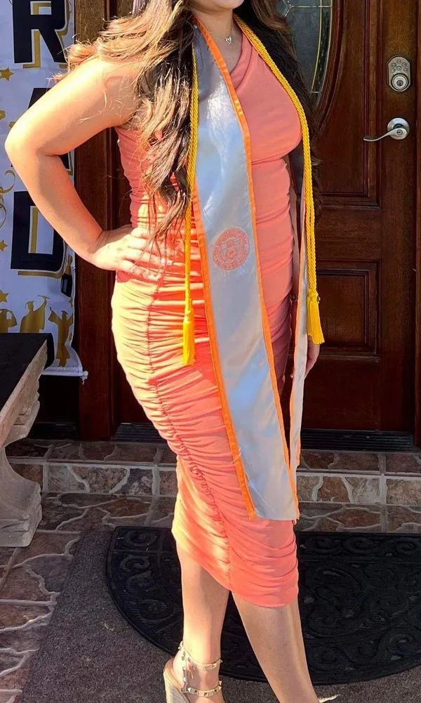 Dress Orange Size L - Image 4