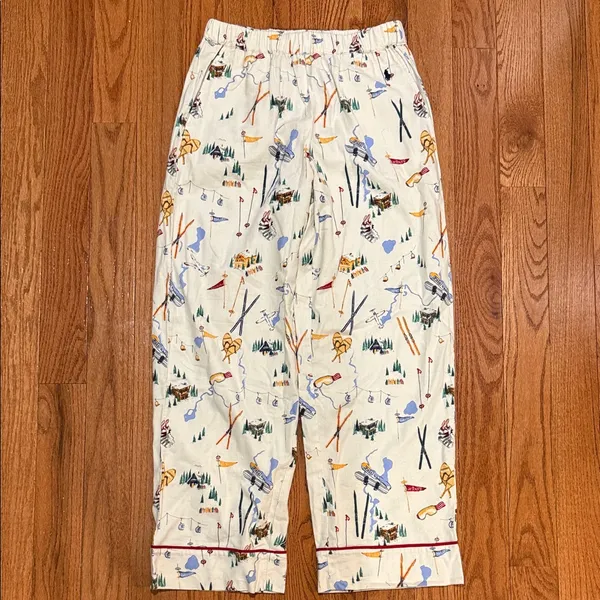 Polo Ralph Lauren Madison PJ Set Traveler Ski Print Size Small - Image 5