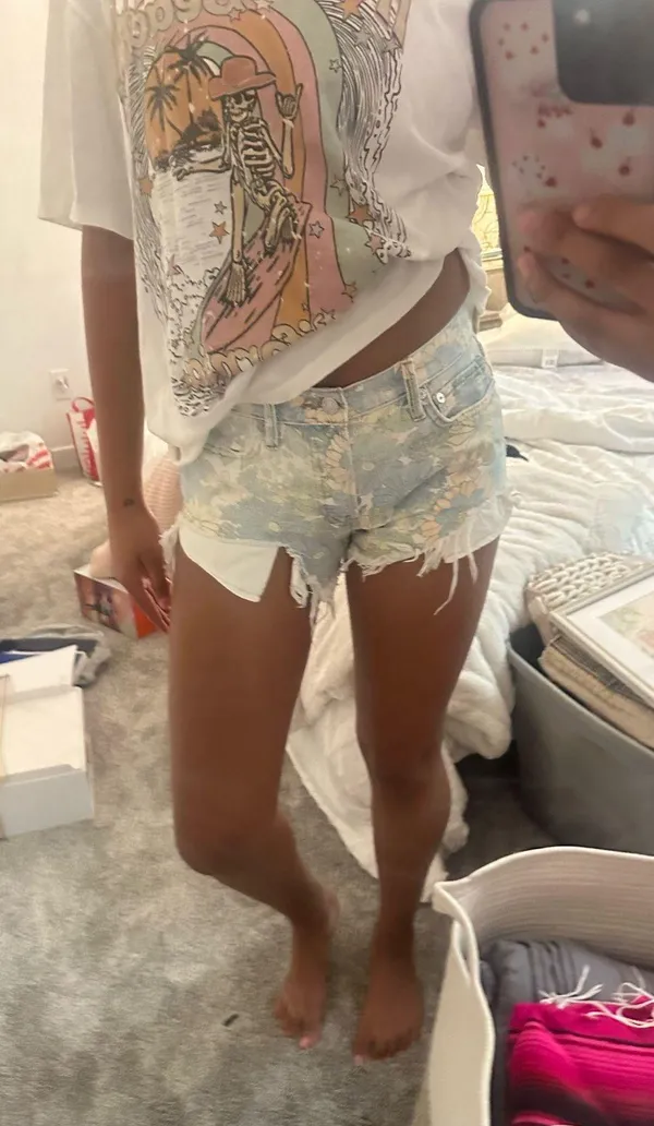 free people jean shorts - Image 6