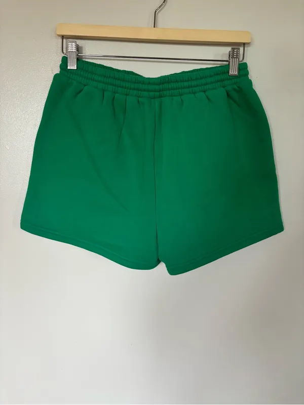 Annabess Women's Green Athletic Drawstring Shorts with Front Pockets Size M - Image 8