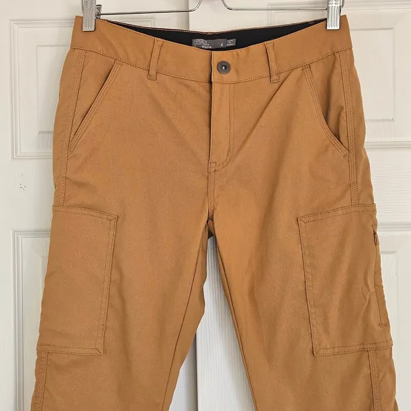 Prana Halle Jogger Pants Womens 4 Dark Ochre Tan‎ Cargo Hiking Climbing - Image 4