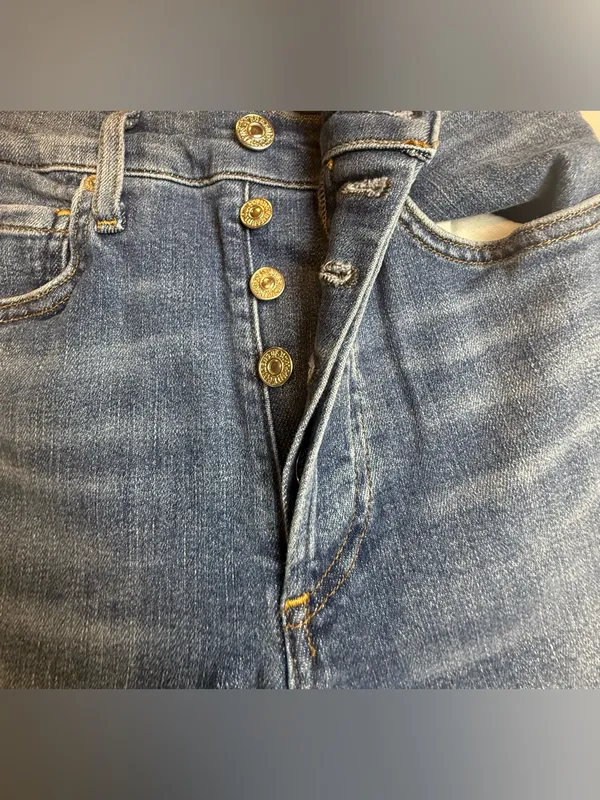 Citizens of Humanity Jeans Isola Short Boots in Lawless Wash, Button Fly Size 24 - Image 10