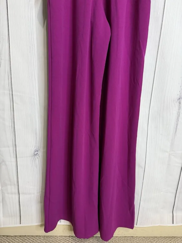 Lulus Criss Cross Your Mind Purple Wide Leg Magenta Jumpsuit Sz XL NWT - Image 6