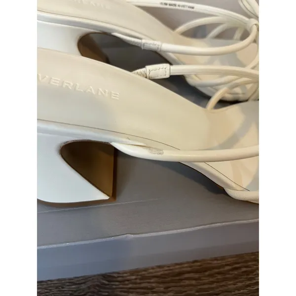 Everlane The Bow Heel in Nappa Leather Color Canvas Size 10.5 - Image 8