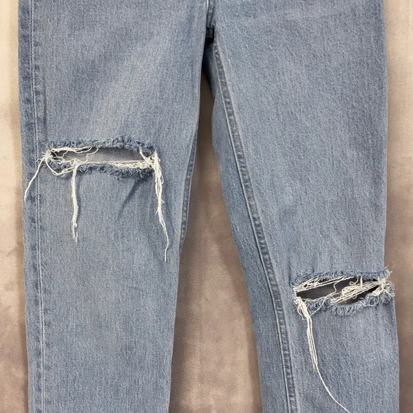 Abercrombie Fitch 90s Straight Jean Women 25/0S Distressed Ultra High Rise Indie - Image 4