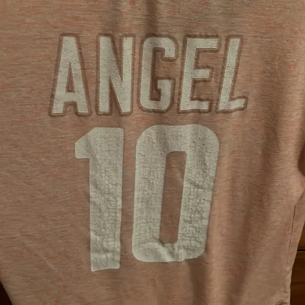 Victoria's Secret Angel Peach T Shirt Top Medium - Image 6