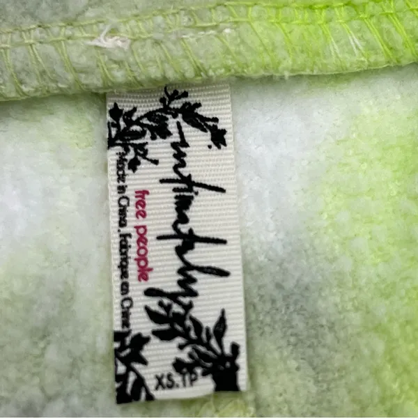 Intimately Free People Womens Size XS Lime Green Grey‎ Gray Tie Dye Shorts NEW - Image 4