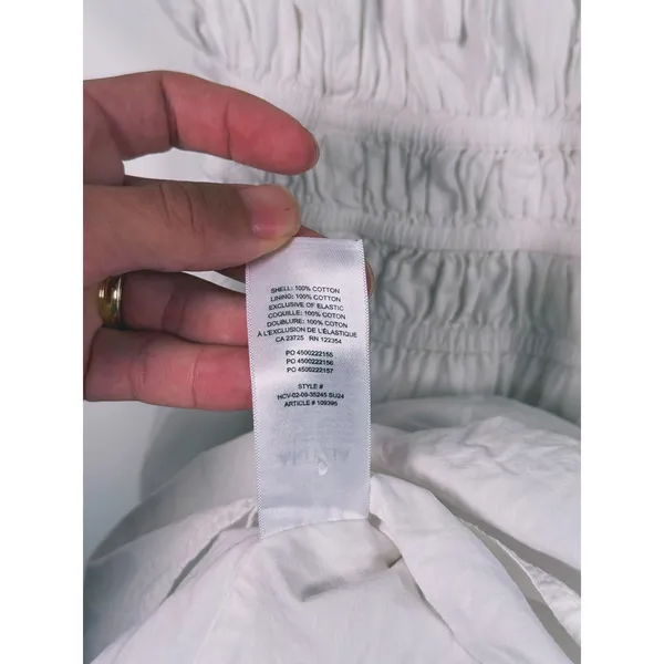 Sunday Best Martine Tiered Cotton Poplin Mini Dress XXS White Coquette Cottage - Image 11