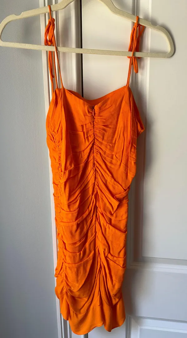 Boutique Orange Dress - Image 2