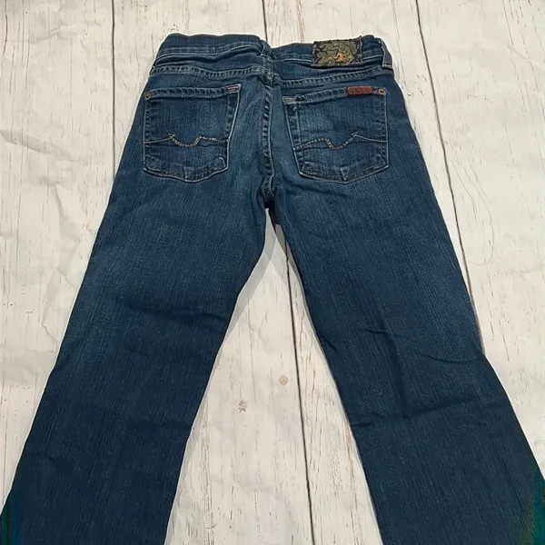 7 for all mankind blue flare jeans - Image 5