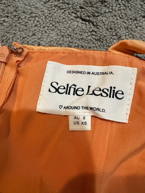 Selfie Leslie Orange Maxi Dress - Image 5