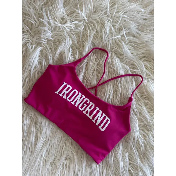 IronGrind Athletics Eden Sports Bra Pink Size Small - Image 5