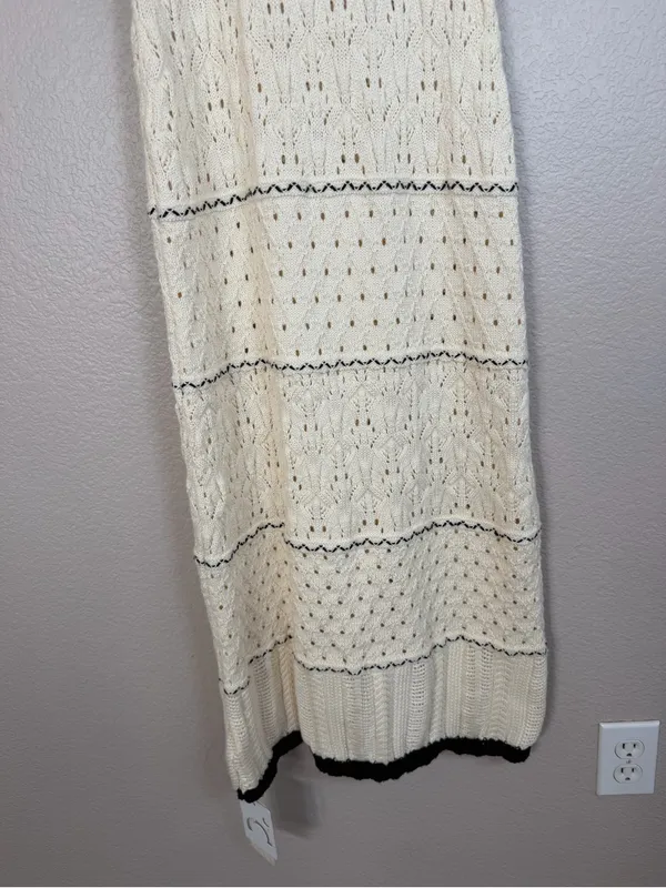 Commense Paros Crochet Eyelet See Through Midi Dress size XS NEW $50 - Image 13