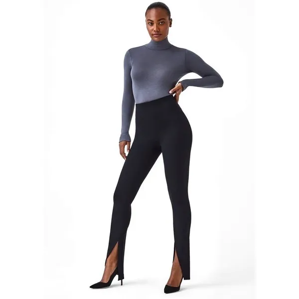 Spanx The Perfect Front Slit Legging Women Large Tall Black NWT Ponte Slimming - Image 5