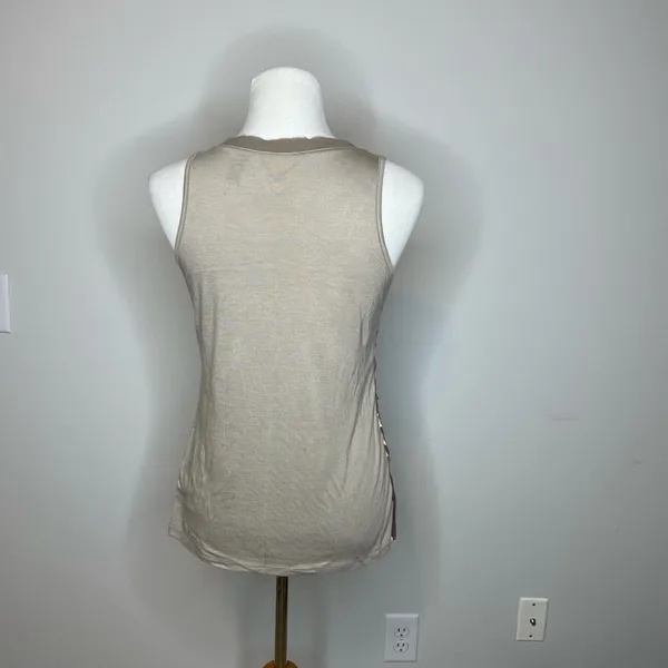 BKE Boutique- Grey Sequence Tank Top - Image 3