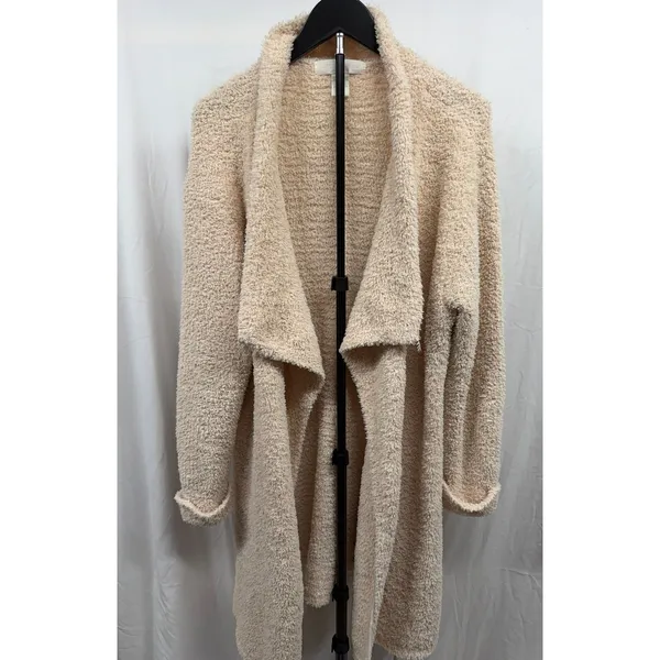Arlotta Studio Women's Medium‎ Cream Luxurious Plush Textured Knit Robe - Image 2