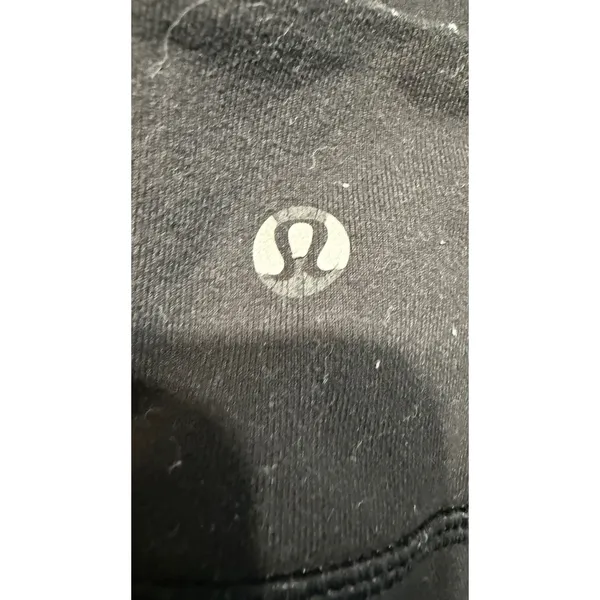 Lululemon Black High Rise Perforated Crop Leggings Size 6 Yoga Running - Image 5